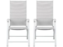 2 aluminium tuinstoelen Houston
