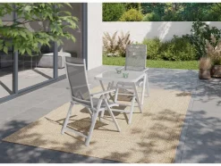 2 aluminium tuinstoelen Houston