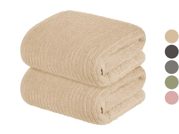 2 Handdoeken 100 x 50 cm