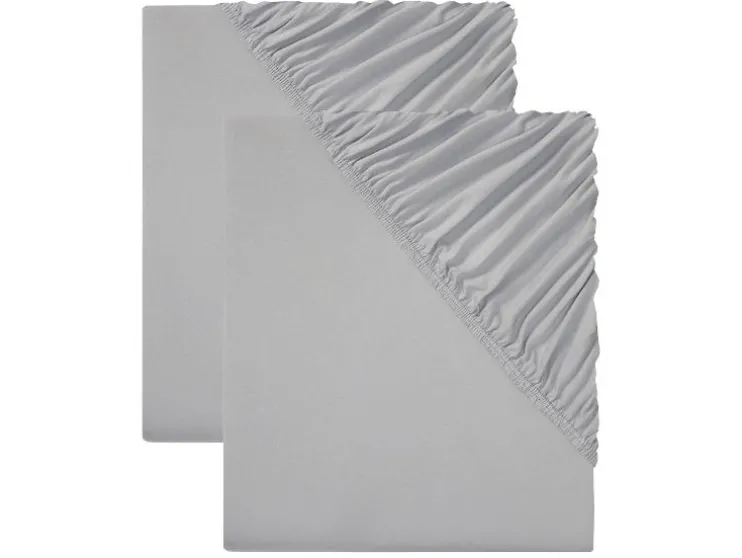 2 jersey hoeslakens 90-100 x 200 cm