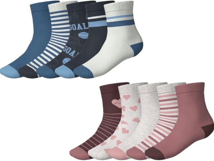 5 Paar kinder sokken