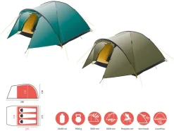 3 persoons koepeltent