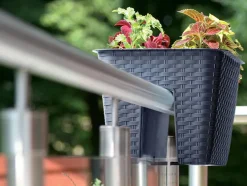 3 railing bloempotten