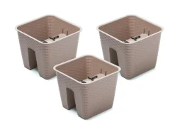 3 railing bloempotten