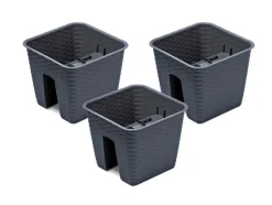 3 railing bloempotten