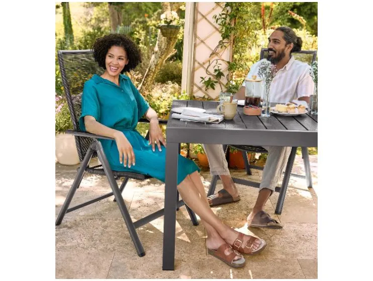 2 verstelbare tuinstoelen Miami