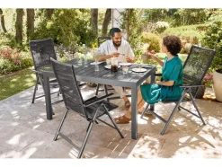 2 verstelbare tuinstoelen Miami