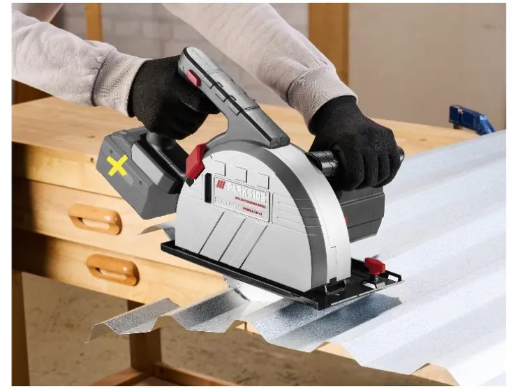 Accu-metaalcirkelzaag 20 V zonder accu en lader