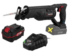 Accu-reciprozaag 20 V met 4 Ah accu en 4,5 A lader