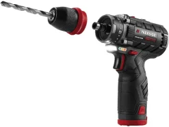 Accu-schroefboormachine starterset 12 V met 2 Ah accu's en 2,4 A lader