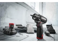 Accu-schroefboormachine starterset 12 V met 2 Ah accu's en 2,4 A lader