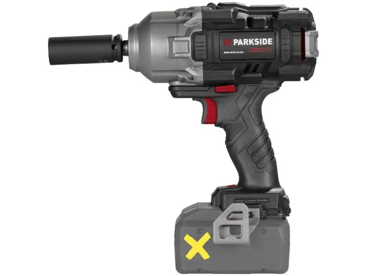 Accu-slagmoersleutel 1/2" 20 V zonder accu en lader