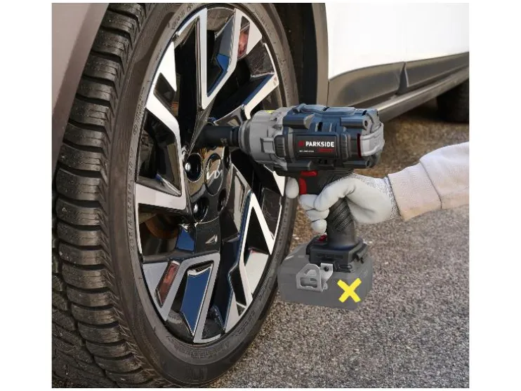 Accu-slagmoersleutel 1/2" 20 V zonder accu en lader