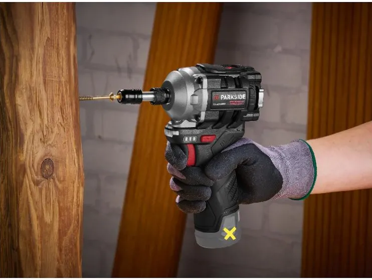 Accu-slagmoersleutel 1/4" 12 V zonder accu en lader