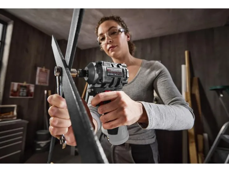 Accu-slagmoersleutel 1/4" 12 V zonder accu en lader