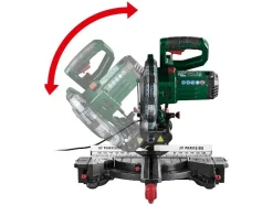 Afkortzaag met verstekfunctie 2000 W - zaagblad 210 mm