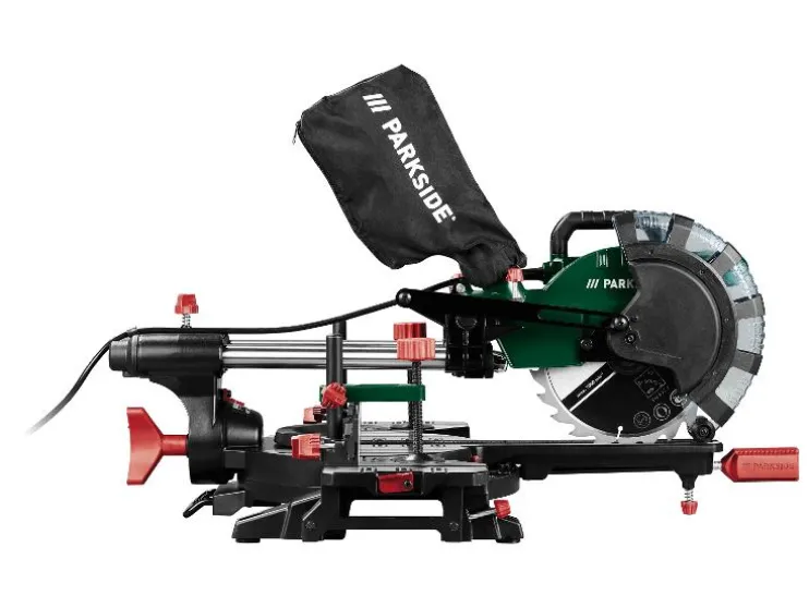 Afkortzaag met verstekfunctie 2000 W - zaagblad 210 mm