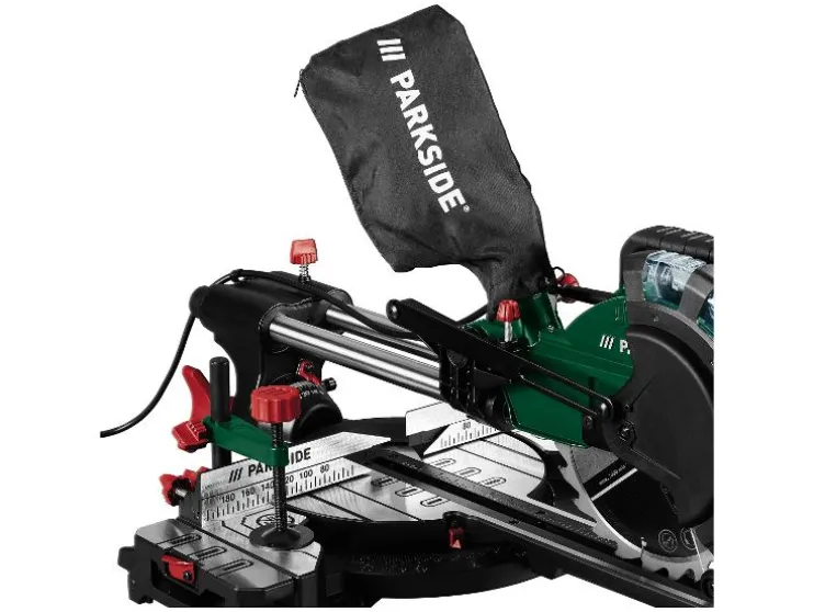 Afkortzaag met verstekfunctie 2000 W - zaagblad 210 mm