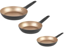 Aluminium braadpan Opulence collectie zwart/goud