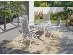 Aluminium tuinset Houston 5-delig