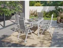 Aluminium tuinset Houston 7-delig