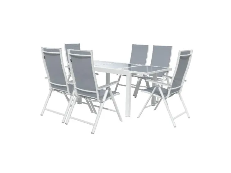 Aluminium tuinset Houston 7-delig