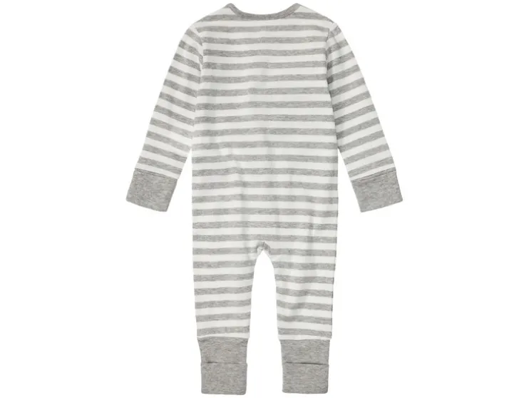 Baby meisjes / jongens slaapoverall met omkeerbaar voetdeel, met bio-katoen