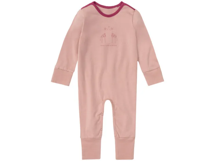 Baby meisjes / jongens slaapoverall met omkeerbaar voetdeel, met bio-katoen