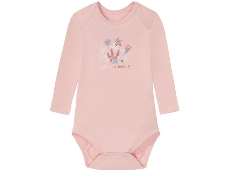 Babymeisjes rompertjes, 5 stuks, van zuivere bio-katoen