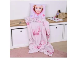 Barbie Deken met kussen 100 x 150 cm