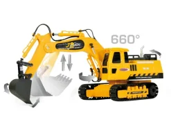 Bestuurbare graafmachine of kiepwagen