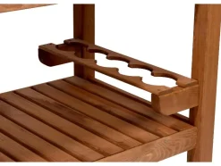 Bijzettafel met RVS blad