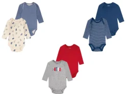 Body's voor babyjongens, set van 2, van bio-katoen