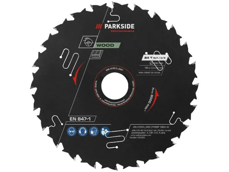 Cirkelzaagblad 190 mm