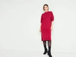 Dames grofgebreide jurk