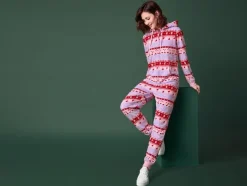 Dames kerstjumpsuit