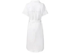 Dames linnen-maxi-jurk