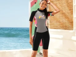 Dames neopreen shorty met sleutelzakje