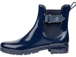 Dames regen enkellaars, met elastische zijkanten