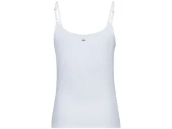 Dames spaghettibandjeshemd, 2 stuks, getailleerd gesneden