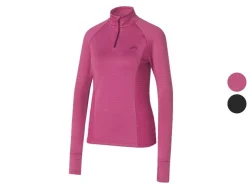 Dames sportshirt met fleecevoering