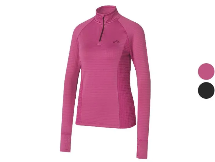 Dames sportshirt met fleecevoering