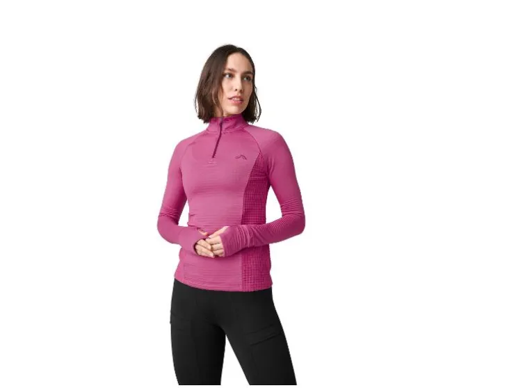 Dames sportshirt met fleecevoering