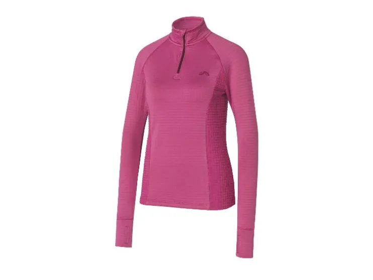 Dames sportshirt met fleecevoering