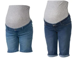 Dames zwangerschaps jeansshorts
