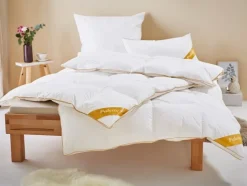 deLuxe carré ganzendonzen dekbed Gold-Edition warm