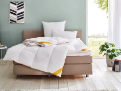 deLuxe carré ganzendonzen dekbed Gold-Edition warm