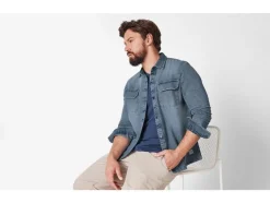 Denim heren overhemd