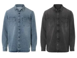 Denim heren overhemd