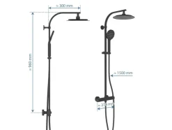 Doucheset Madura Fresh met thermostaatkraan